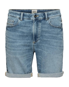 Джинсовые шорты светло-коричневого цвета с потертым эффектом, синий Camel active