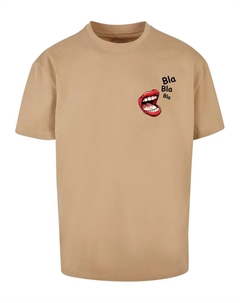 Футболка "Мужская футболка Bla Bla Bla Comic Heavy Oversized ", бежевый Merchcode