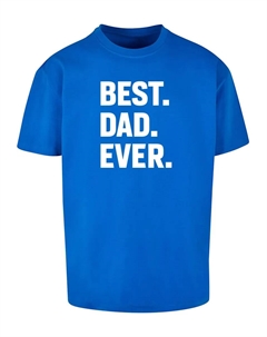 Футболка " Men's Fathers Day — футболка Oversize Best Dad Ever Heavy ", синий Merchcode