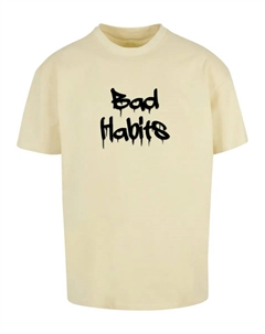Футболка "Мужская футболка Bad Habits Heavy Oversize", желтый Merchcode