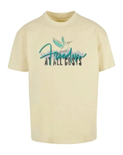 Футболка "Тяжелая футболка оверсайз " Men Freedom At All Costs", желтый Merchcode