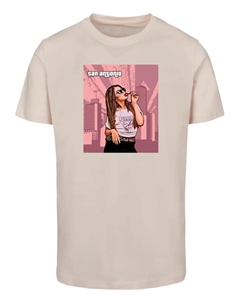 Футболка " Мужская футболка Grand - San Antonio с круглым вырезом", розовый Merchcode