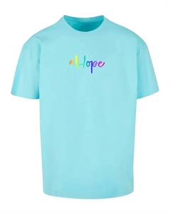 Футболка " Мужская футболка большого размера Hope Rainbow Heavy", синий Merchcode