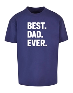 Футболка " Men's Fathers Day — футболка Oversize Best Dad Ever Heavy ", синий Merchcode