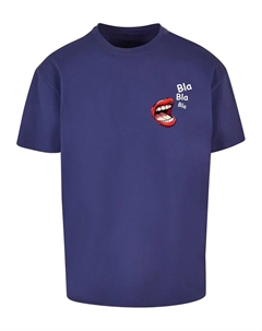 Футболка "Мужская футболка Bla Bla Bla Comic Heavy Oversized ", синий Merchcode