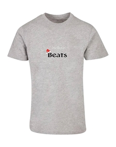 Футболка "Мужская футболка Christmas Beats Basic с круглым вырезом", серый Merchcode