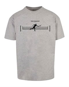 Футболка "Мужская теннисная футболка большого размера Round 1", серый Merchcode