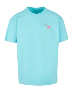 Футболка "Мужская футболка Flamingo Heavy Oversize", синий Merchcode