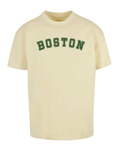 Футболка "Мужская футболка Boston Heavy Oversize-BY102", желтый Merchcode