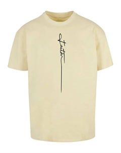 Футболка "Мужская футболка большого размера Faith Heavy Oversized", желтый Merchcode