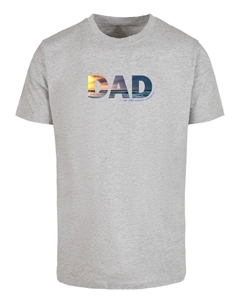 Футболка "Мужская футболка For The Best Dad с круглым вырезом", серый Merchcode