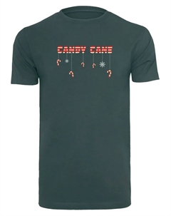 Футболка "Мужская футболка Candy Cane с круглым вырезом", зеленый Merchcode