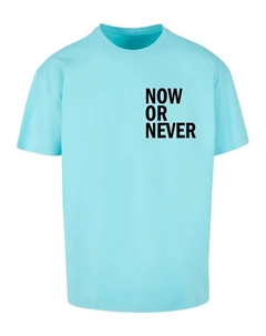 Футболка "Мужская футболка большого размера Now Or Never Heavy Oversize", синий Merchcode