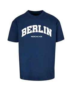 Футболка " Men's Berlin Wording - Heavy Oversize Tee", синий Merchcode