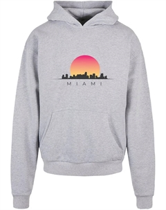 Толстовка с капюшоном " Men's Miami Ultra Heavy Hoody", серый Merchcode