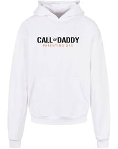 Толстовка с капюшоном " Men's Fathers Day - Call of Daddy Ultra Heavy Hoody", белый Merchcode