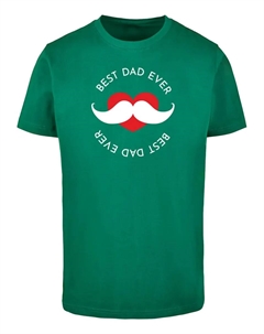 Футболка " Men's Fathers Day - Футболка Best Dad с круглым вырезом", зеленый Merchcode