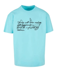 Футболка "Мужская весенняя футболка оверсайз с надписью " ", синий Merchcode