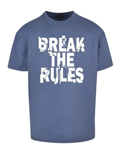 Футболка "Мужская футболка Break The Rules 2 Heavy Oversize", синий Merchcode
