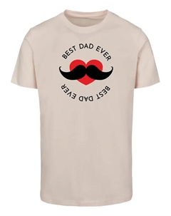 Футболка " Men's Fathers Day - Футболка Best Dad с круглым вырезом", розовый Merchcode