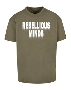 Футболка "Мужская футболка Rebellious Minds Heavy Oversize", оливковый Merchcode