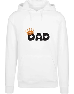 Толстовка с капюшоном " Men's Fathers Day - King Dad Hoody", белый Merchcode