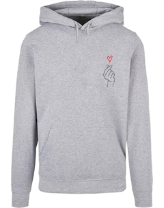Толстовка с капюшоном " Men's K Heart Basic Hoody", серый Merchcode