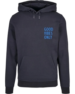 Толстовка с капюшоном " Men's Good Vibes Only Basic Hoody", цвет морской волны Merchcode