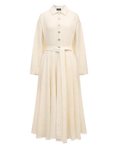 Платье из шерсти и хлопка Akhmadullina