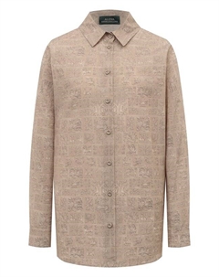 Рубашка из хлопка и шелка Akhmadullina