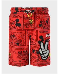 Бермуды для купания с принтом Mickey, красные Marc jacobs