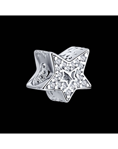 Подвеска -шарм из серебра с фианитами Sokolov