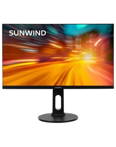 Монитор 27" SUN-M27BA104 black, 1920x1080, IPS, 7ms, 16:9, 2*HDMI, DP, 1000:1, 300cd, 178°/178° Sunwind