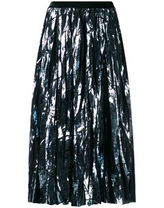 Guardaroba плиссированная юбка с эффектом металлик s синий Guardaroba
