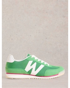 Кроссовки люси на шнуровке, зеленый White stuff