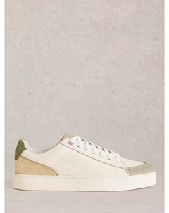 Кожаные кроссовки на шнуровке от toni, белый/разноцветный White stuff