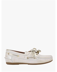 Кожаные мокасины с галстуком челси, белый/разноцветный Kurt geiger london