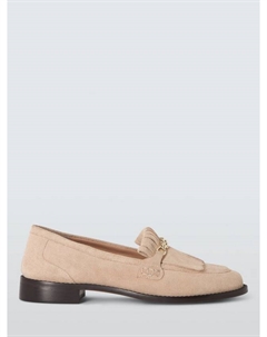 Мокасины guiliana из замши с бахромой и цепочкой, бежевый John lewis