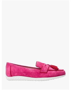 Гибридные мокасины из замши elinia, розовый Moda in pelle