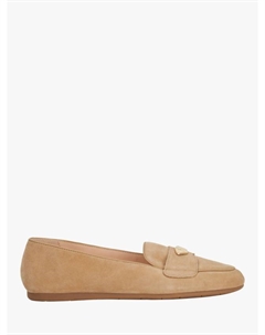 Замшевые мокасины от джины, песочный Dune