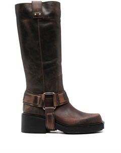 Сапоги-седла длиной до икр, коричневый Vic matie