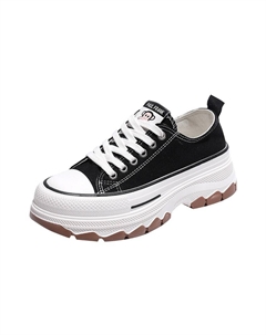 Холщовые кеды женские с низким верхом, белый Paul frank