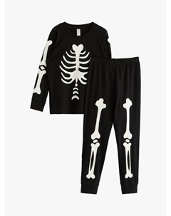 Детская пижама на хэллоуин, черный Lindex