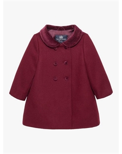 Детское классическое шерстяное пальто, бордовый Trotters