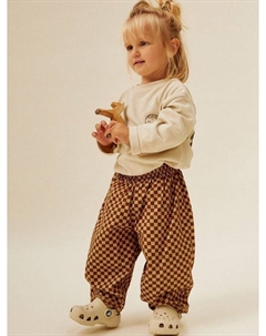 Футболка из органического хлопка baby beats feathers, экрю Claude & co