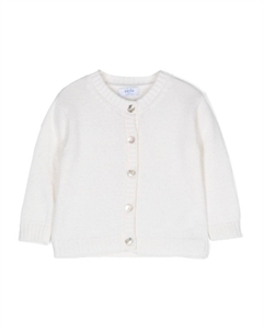 Кардиган с круглым вырезом, белый Siola