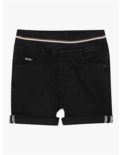 Джинсовые шорты boss baby с эластичной талией, черный Hugo boss