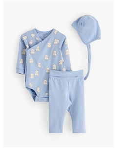 Детское боди из органического хлопка, цвет Light Dusty Blue Lindex