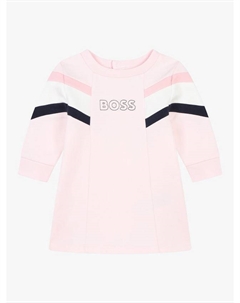 Платье-толстовка с цветным блоком с логотипом boss baby, цвет Pink Pale Hugo boss