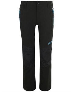 Брюки софтшелл Lysefjord, цвет Schwarz/ Hellblau Trollkids
